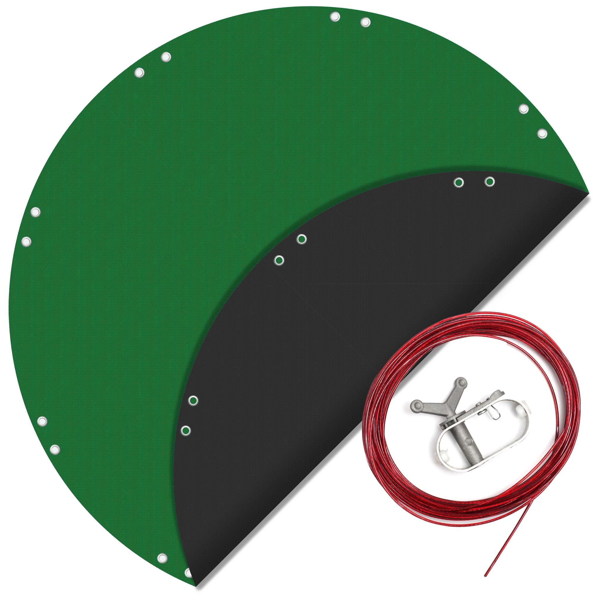 Telo di copertura per piscina rotondo Ø 610 cm 2in1 resistente ai raggi UV inverno estate