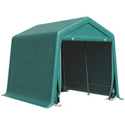 EasyComfort Garage Moto per Esterno 2.4x2 m, Tenda Garage per Attrezzi in Metallo e Tessuto PE, per Moto e Biciclette, Verde