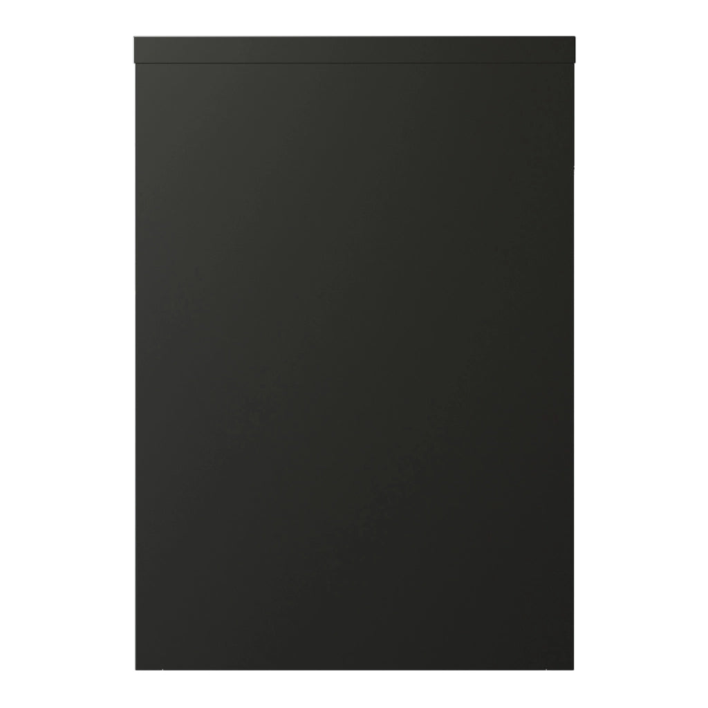 Armadietto a Parete Burlöv con Anta in Acciaio 50 x 33 x 35 cm - Nero [en.casa]