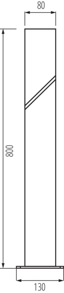 Paletto luce da giardino LAVEN 80 cm Kanlux 36545 IP44