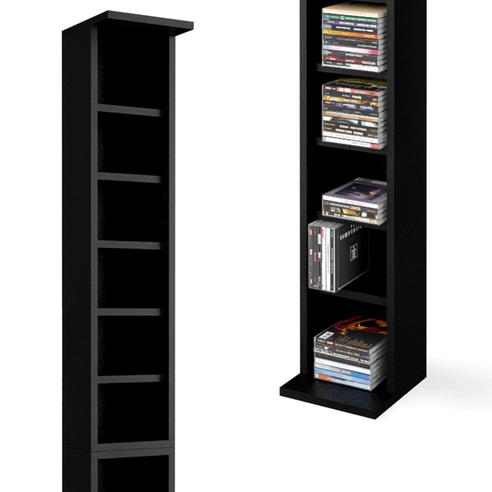 Vicco Scaffale porta cd Nero 21 x 183.6 cm Alto