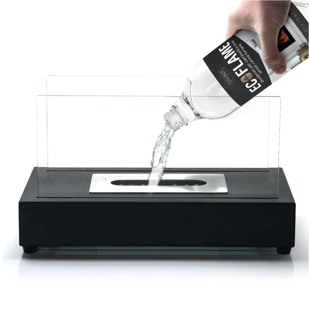 Bioetanolo combustibile liquido confezione da 12lt inodore e incolore per biocamini