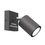Faretto parete/soffitto Striper grigio scuro cromo GU10 Luminex