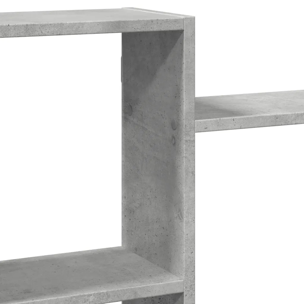 Scaffale a Muro | Mensola a parete Grigio Cemento 159x18x65 cm in Truciolato