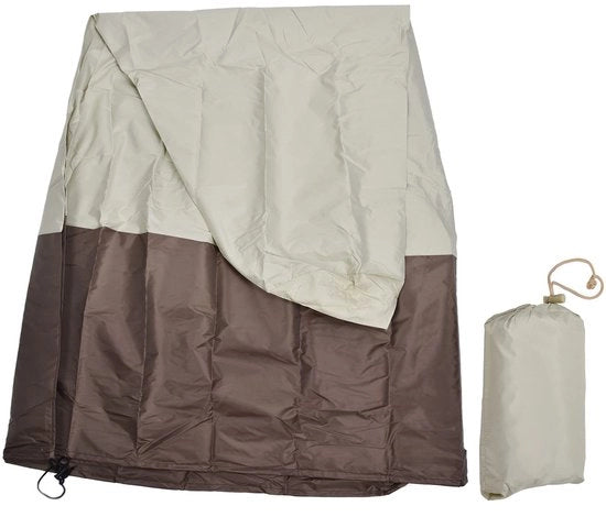 Copertura acqua resistente per standbeelden e protezione per giardino - 210D tessuto di oxford in cotone argentato - Dimensioni 173 x 122 cm - Include tasca di stivaggio - Adatto per standbeelden e protezione per giardino