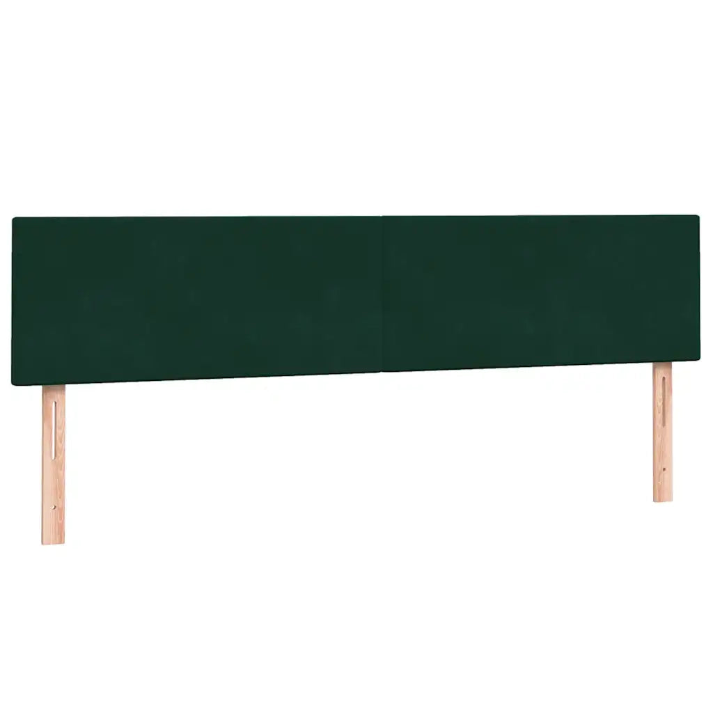 vidaXL Giroletto a Molle con Materasso Verde Scuro 180x220 cm Velluto