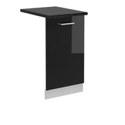 Pannello frontale della lavastoviglie R-Line Nero lucido/Bianco 45 cm, PL Antracite Vicco