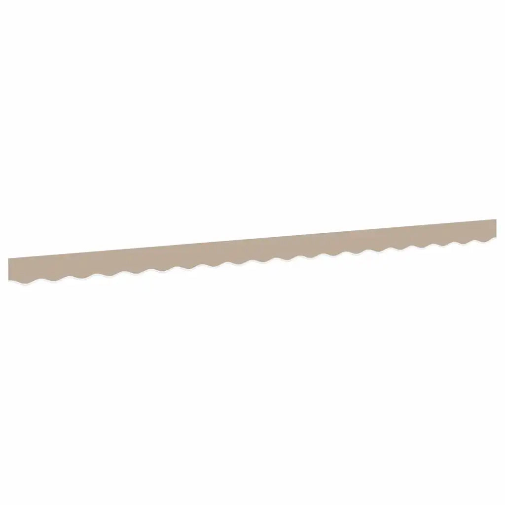 Sostituzione della mantovana per tenda-Tessuto di Ricambio per Mantovana da Tenda Beige 4,5 m Poliestere