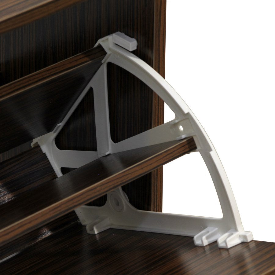 Scarpiera 2 ante 63x80x24 cm in Legno Melaminico Zebrano