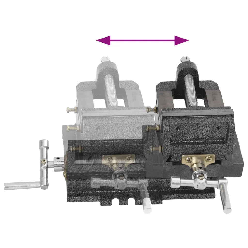 Morsa Manuale con Slitta Trasversale per Trapano a Colonna 78mm CFW3812221