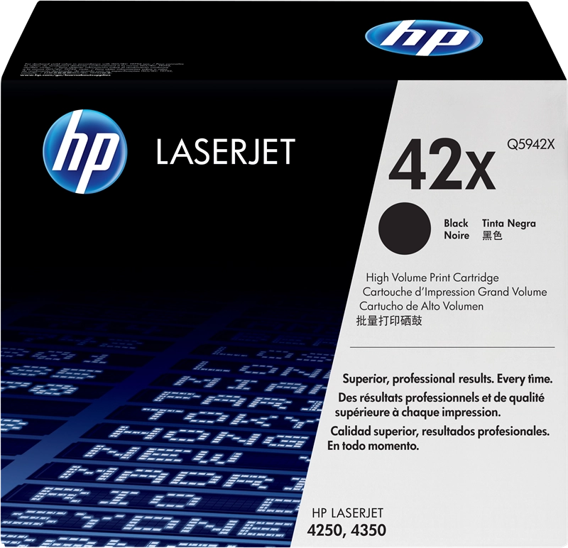HP 42X High Yield Black Original LaserJet Toner Cartridge cartuccia toner 1 pz