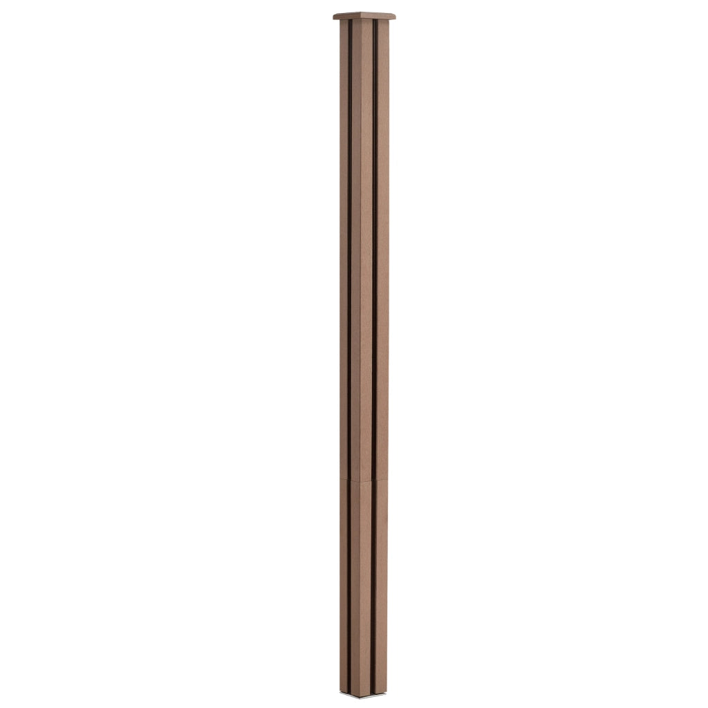 Recinzione in WPC Segovia per Giardino Staccionata Frangivista Alta 183 cm Lunga 187 cm Marrone NEU.HOLZ