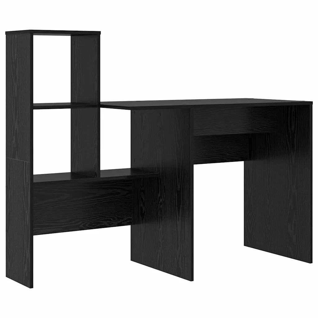 Scrivania Rovere Nero Legno ingegnerizzato 869299