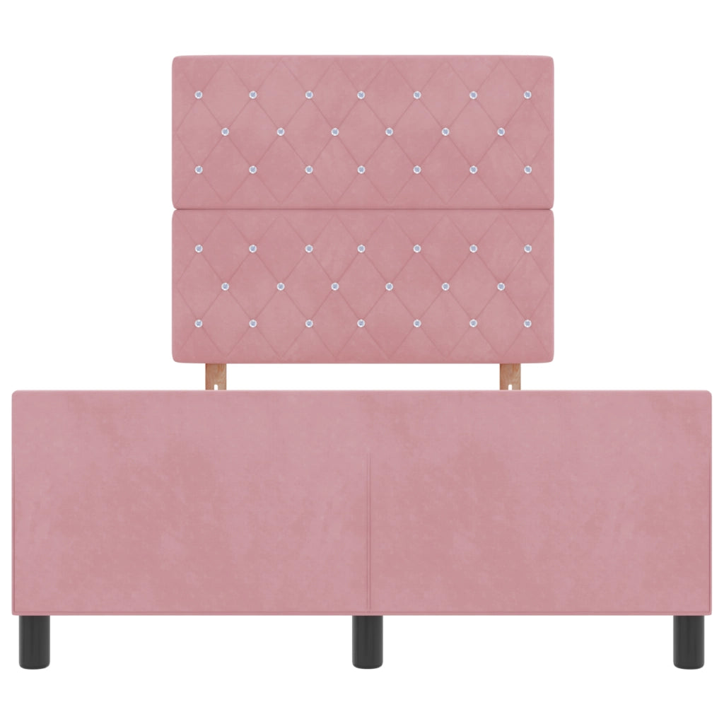 Letto Rosa 120x200 cm in Velluto