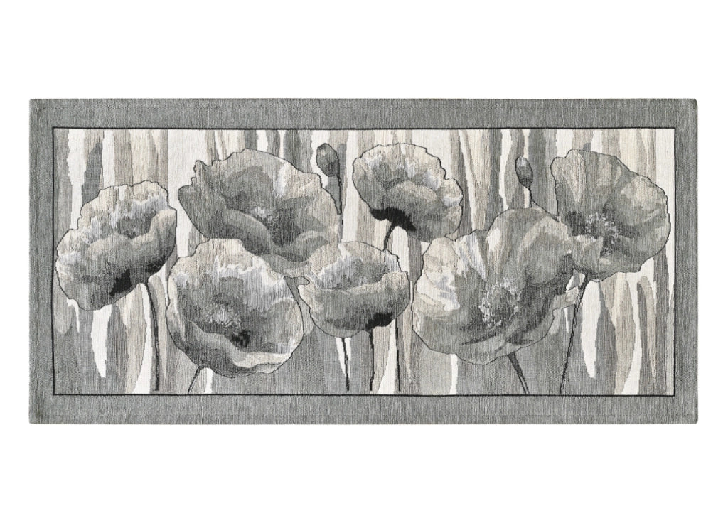 Tappeto Passatoia Cucina Corsia Retro Antiscivolo Disegno Amsterdam By Suardi - 55x80 - Grigio