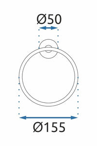 Portasciugamano Da Bagno Black 332915a Mist 05