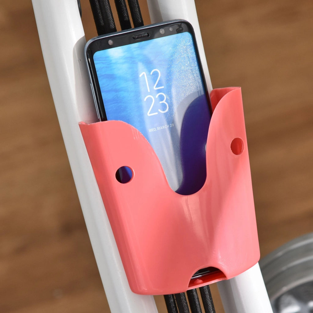 Bicicletta da allenamento 2-in-1 con display LCD e pulsossimetro ¨C zephmum ¨C regolabile, pieghevole, 8 livelli resistenza magnetica
