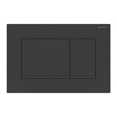 Placca di comando Geberit Sigma30 nero opaco con inserto nero lucido