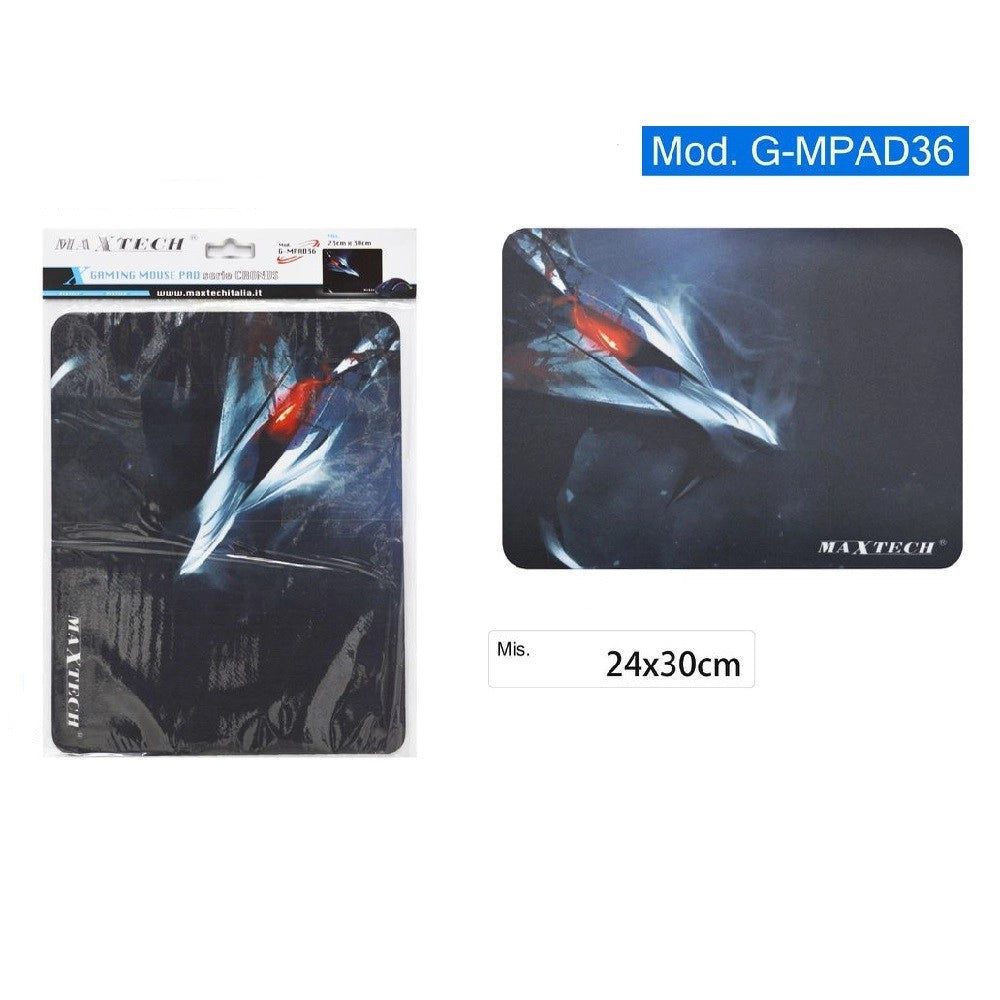 Trade Shop - Tappetino Mouse Gaming Pad Tappeto Per Pc Poggiapolso Animale Di Ferro G-mpad36 -