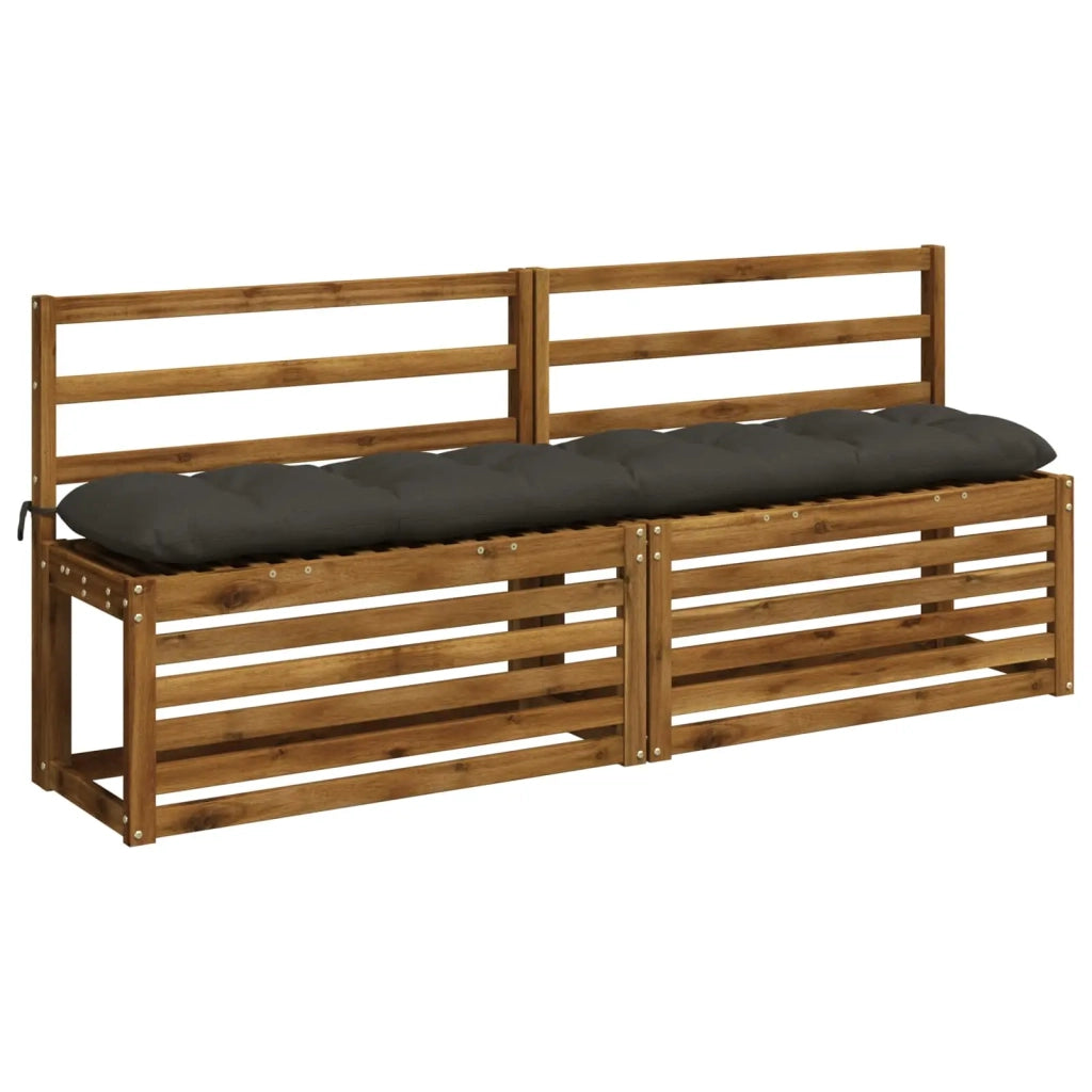 Cuscini per Panchina a 2 Pezzi VIANEN 100% Poliestere Antracite 952961