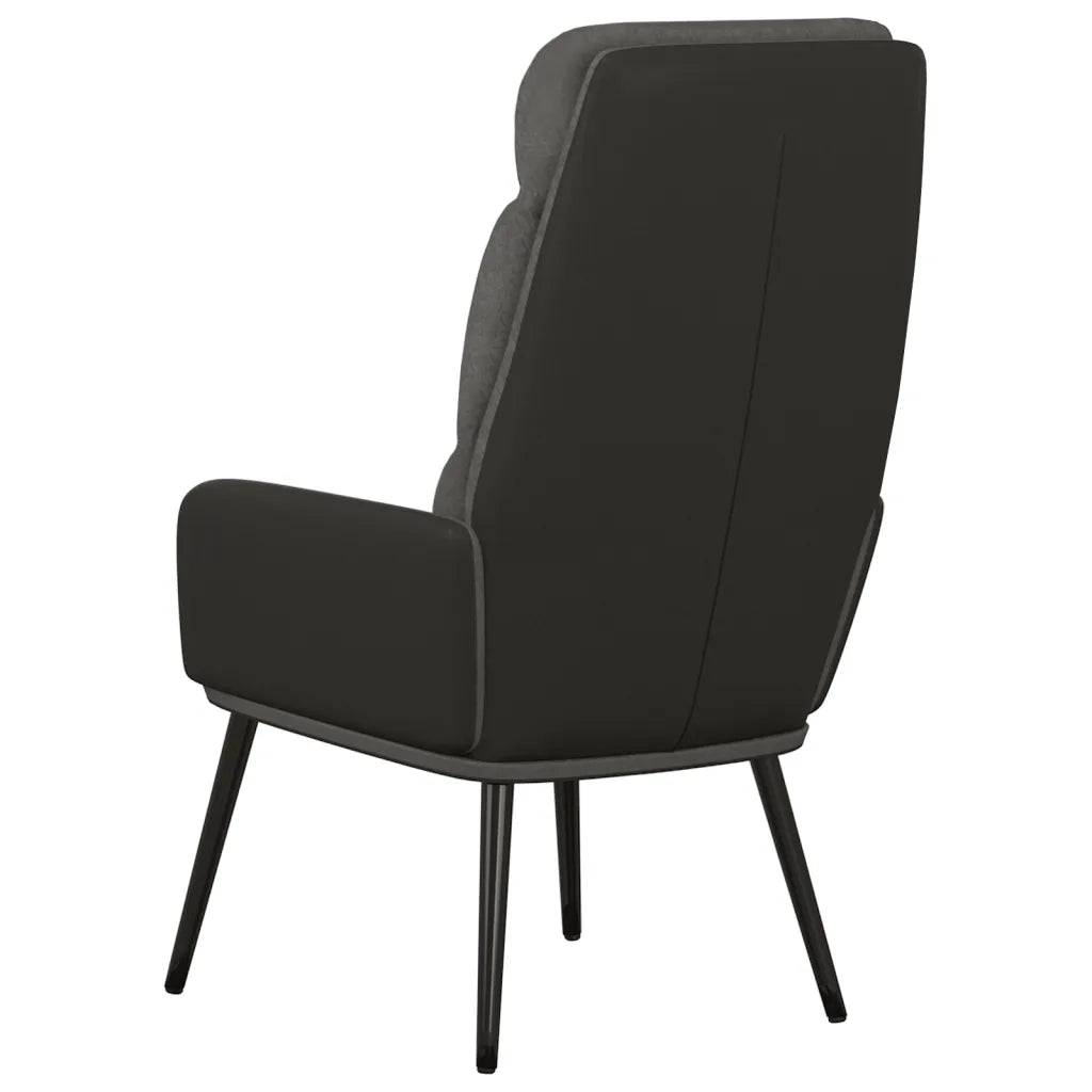 Sedia Relax Grigio Scuro in Tessuto 341120
