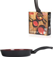 Piatto antiaderente naturale, 26 cm, piano induzione o a gas, 5 strati, molto resistente, senza piombo, zinco.