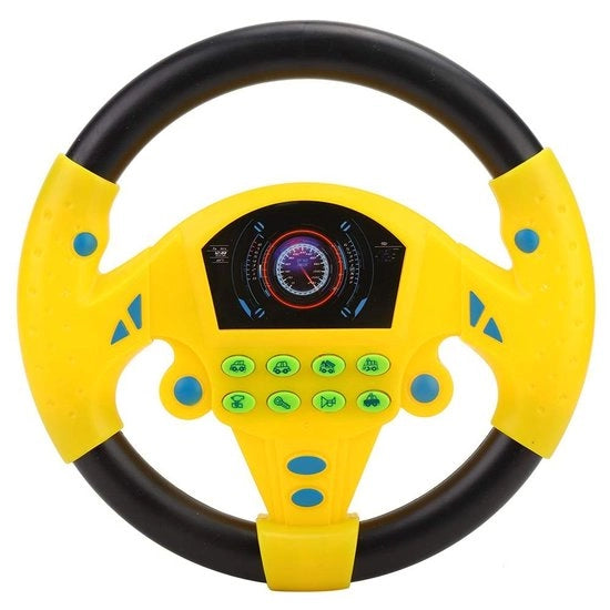 Guida di Guida per Bambini con Musica - Simulazione di Guida - Giocattolo Educativo - Morsetto Antiscivolo - Resistente ai Colpi - Materiali ABS di Alta Qualità