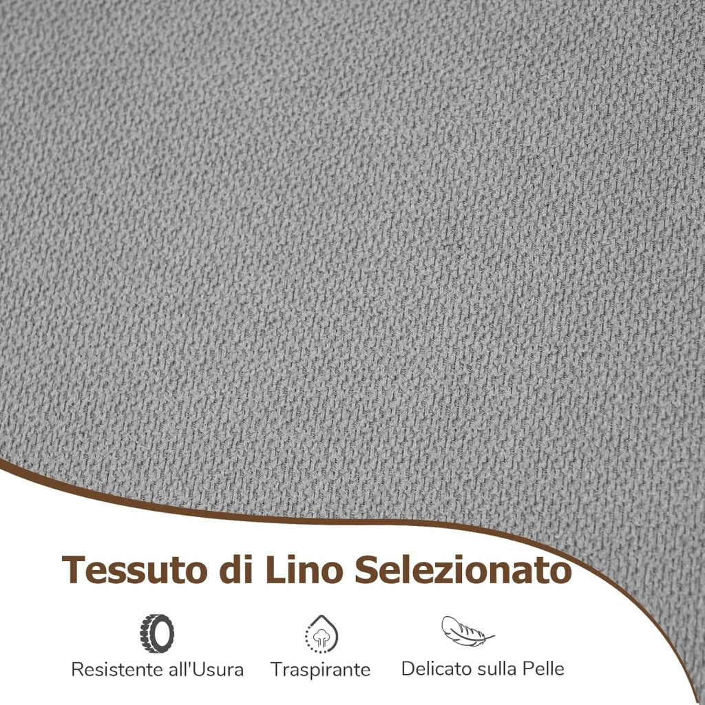 Set di Sedie da Pranzo da 4, Sedia Ergonomica da Cucina Senza Braccioli con Schienale Alto Inclinabile, Base in Metallo a Forma di U e Cuscinetti Antiscivolo, Portata 150 kg, per Interno
