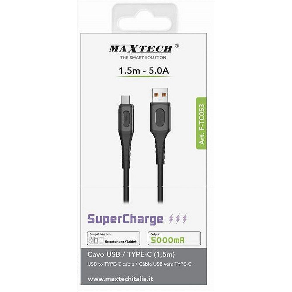 Trade Shop - Cavo Usb/type-c 1.5mt 5a Super Carica Trasmissione Dati Smartphone Tablet F-tc053 -