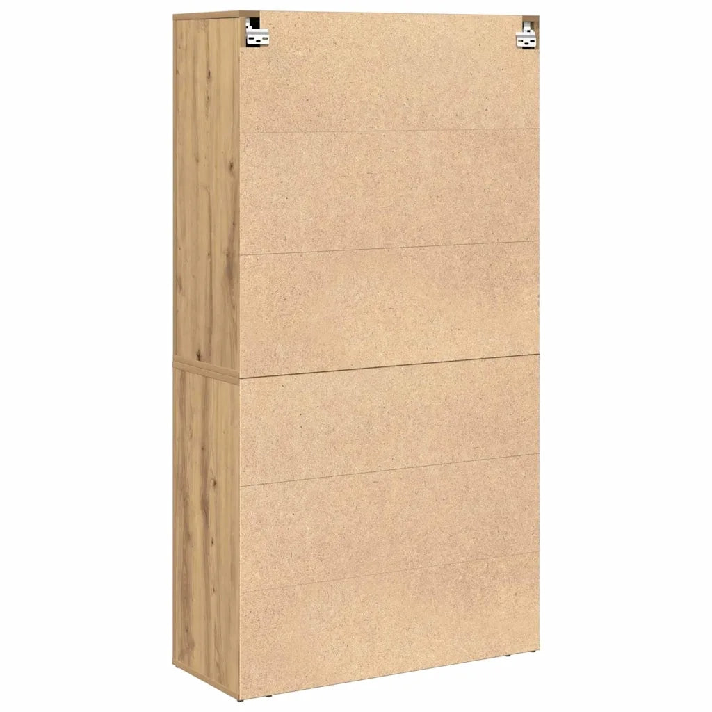 Credenza | Highboard rovere artigianale 80 x 33 x 150 cm Legno multistrato