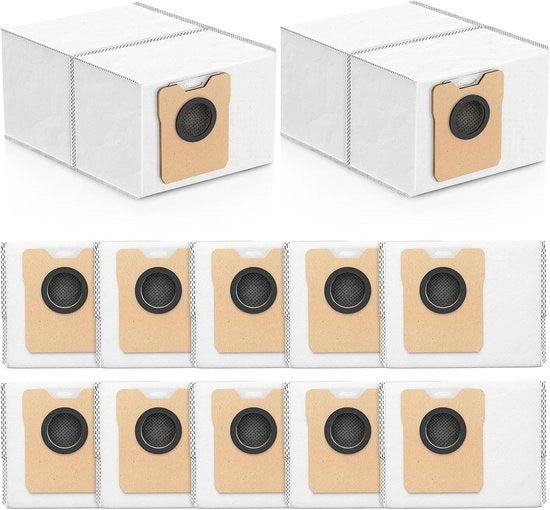 12 Set di sacchi aspiratore adatti per Eufy Omni C20, C10 aspiratori robot - Sacchi aspiratore - accessori di ricambio con grande capacità