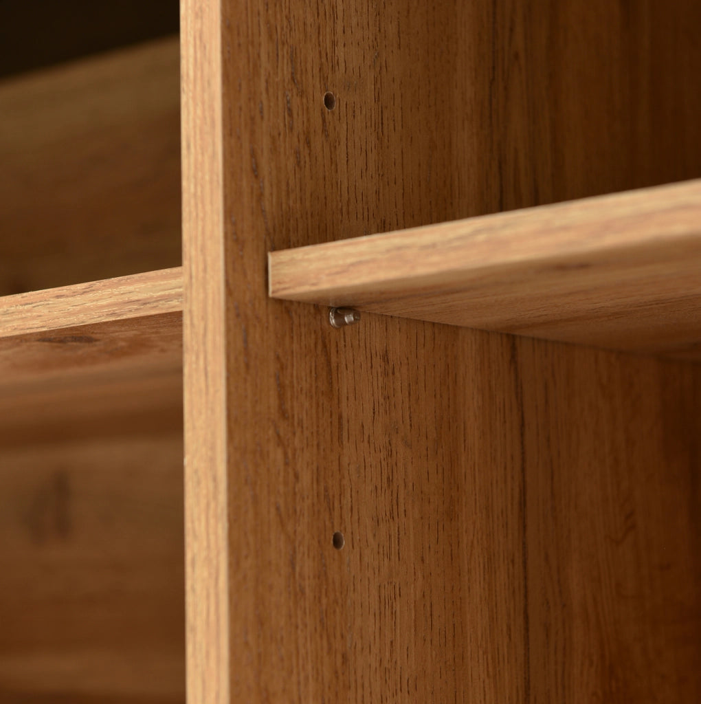 Credenza moderna 3 ante con ripiani regolabili, 160x35x76 cm