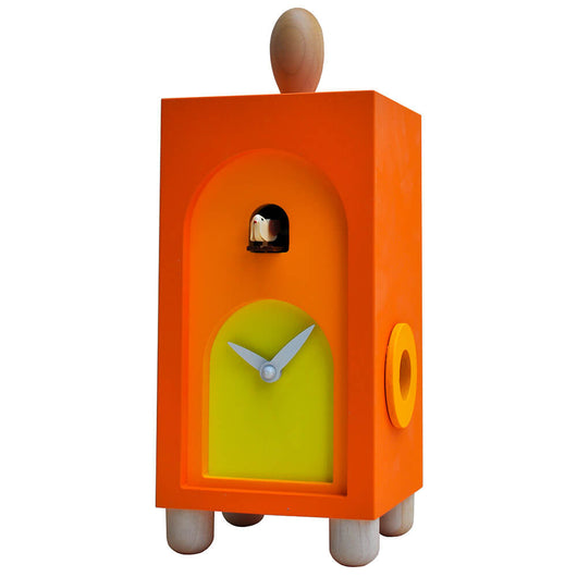Orologio a Cucù da Appoggio 12X31X11Cm Pirondini Italia Arcobaleno Arancio