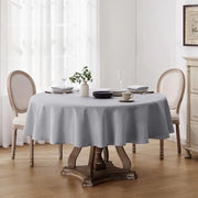 Tavolo da giardino in tessuto 160 cm - impermeabile, finitura lino, colore grigio chiaro - per esterni e interni