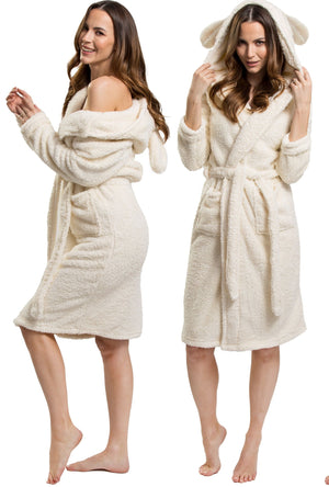 Accappatoio Teddy Ecru Women S/m