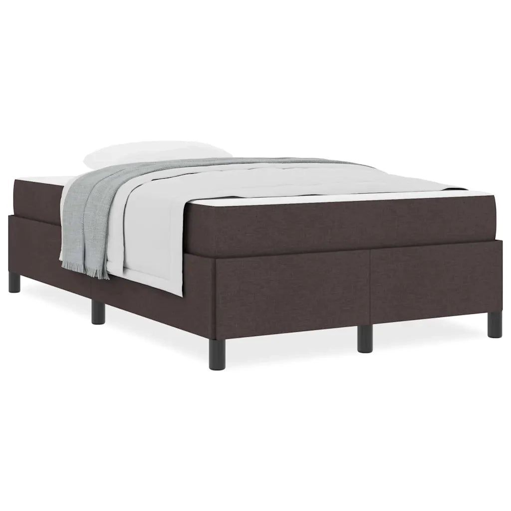 vidaXL Letto a molle Marrone 120 x 190 cm