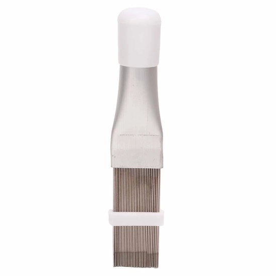 Sfumatore a Finitura a Condensatore con Lame dritte - Flessibile - Materiale in Acciaio Inossidabile - Settoio in Nylon - Materiale in Plastica - Resistente alla Corrosione - Facile da Utilizzare - Pulitore dell'aria per Condizionatori