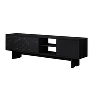 Porta TV in legno "Ravello" - 150 x 30 x 45 cm - Nero