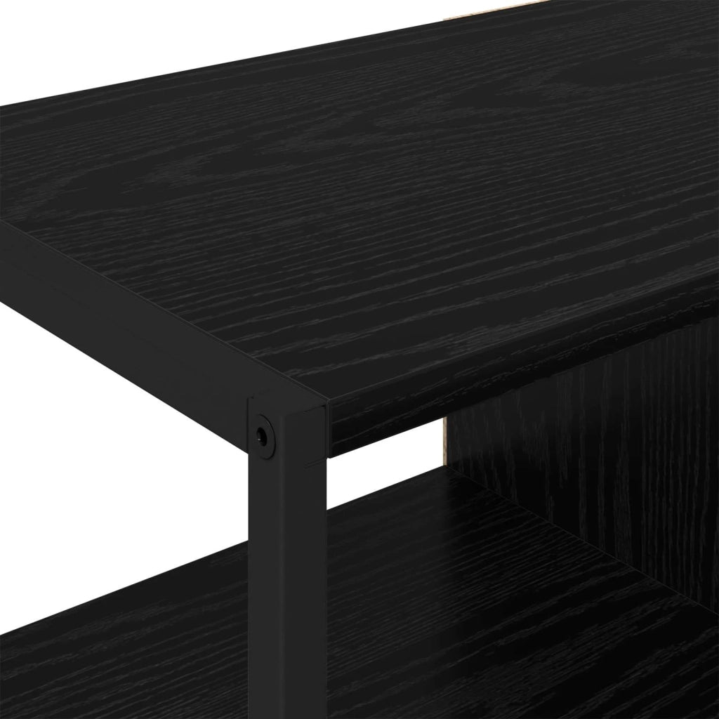 Mobile laterale Rovere Nero 96.5 x 30 x 75 cm Legno multistrato 886612