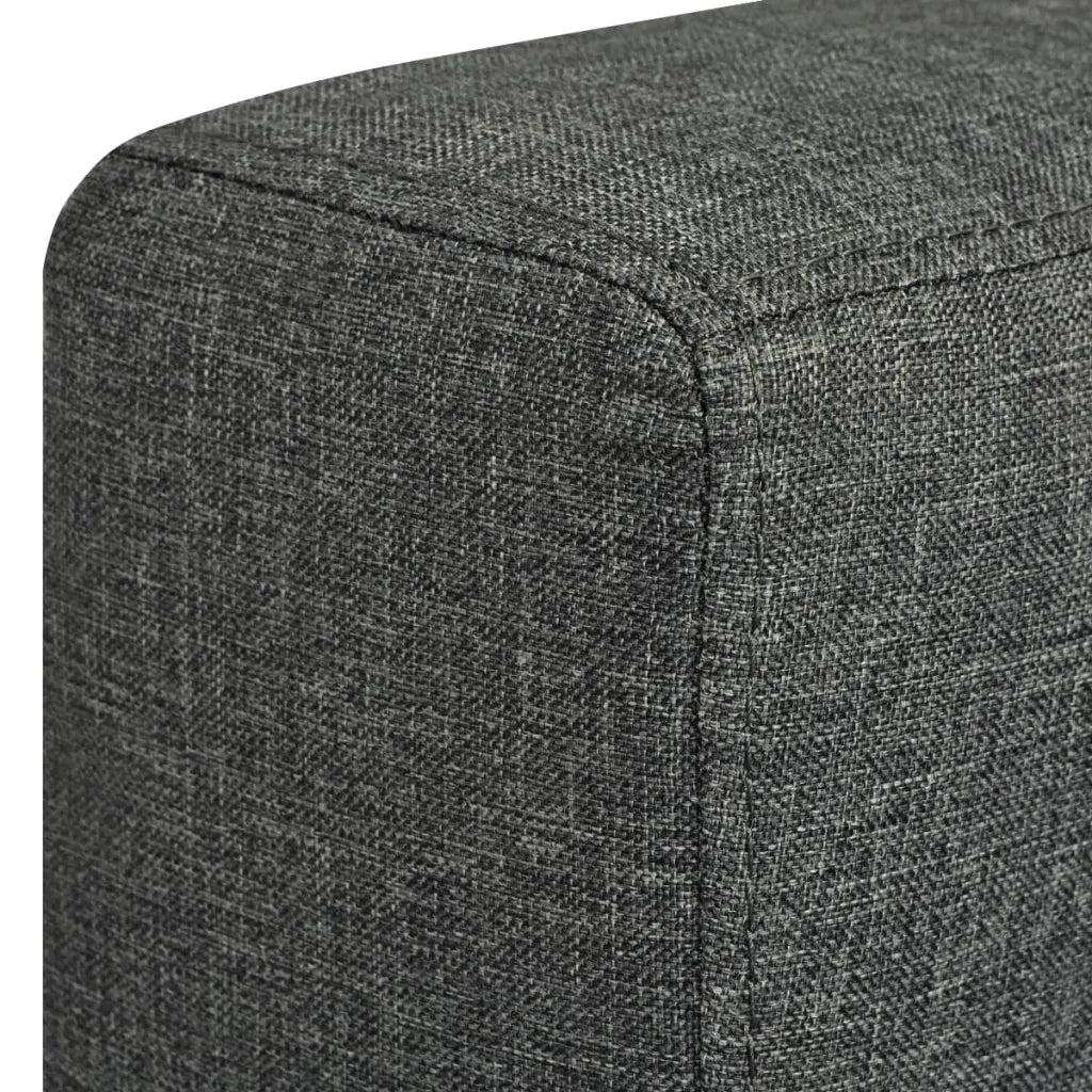 Divano a 2 Posti in Stoffa Grigio Scuro cod mxl 18888