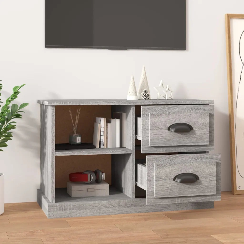 Mobile TV-Credenza TV-Console TV Grigio Sonoma 73x35,5x47,5 cm in Legno Multistrato