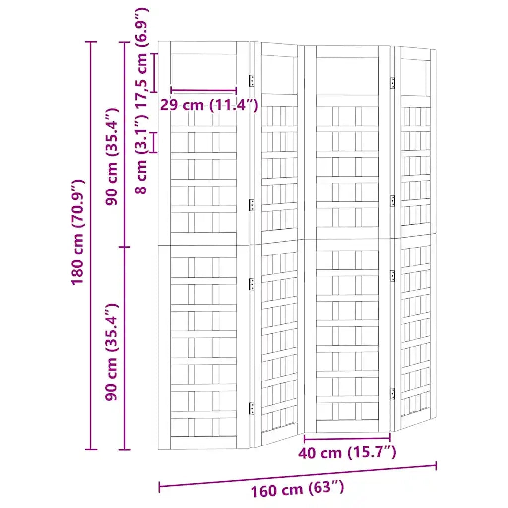 Divisorio Ambienti | Schermo per Privacy Marrone miele 160 x 180 cm