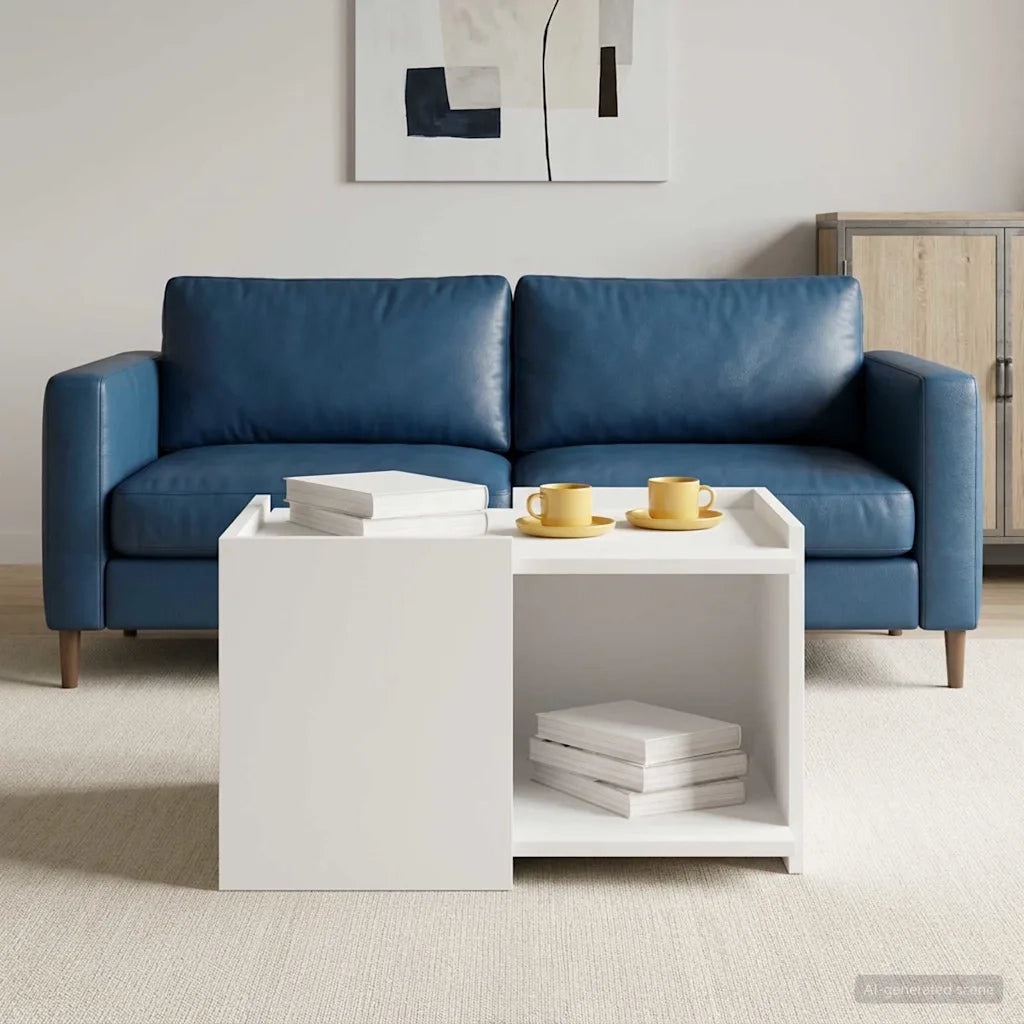 Tavolino da salotto Bianco 50,5 x 50 x 33 cm