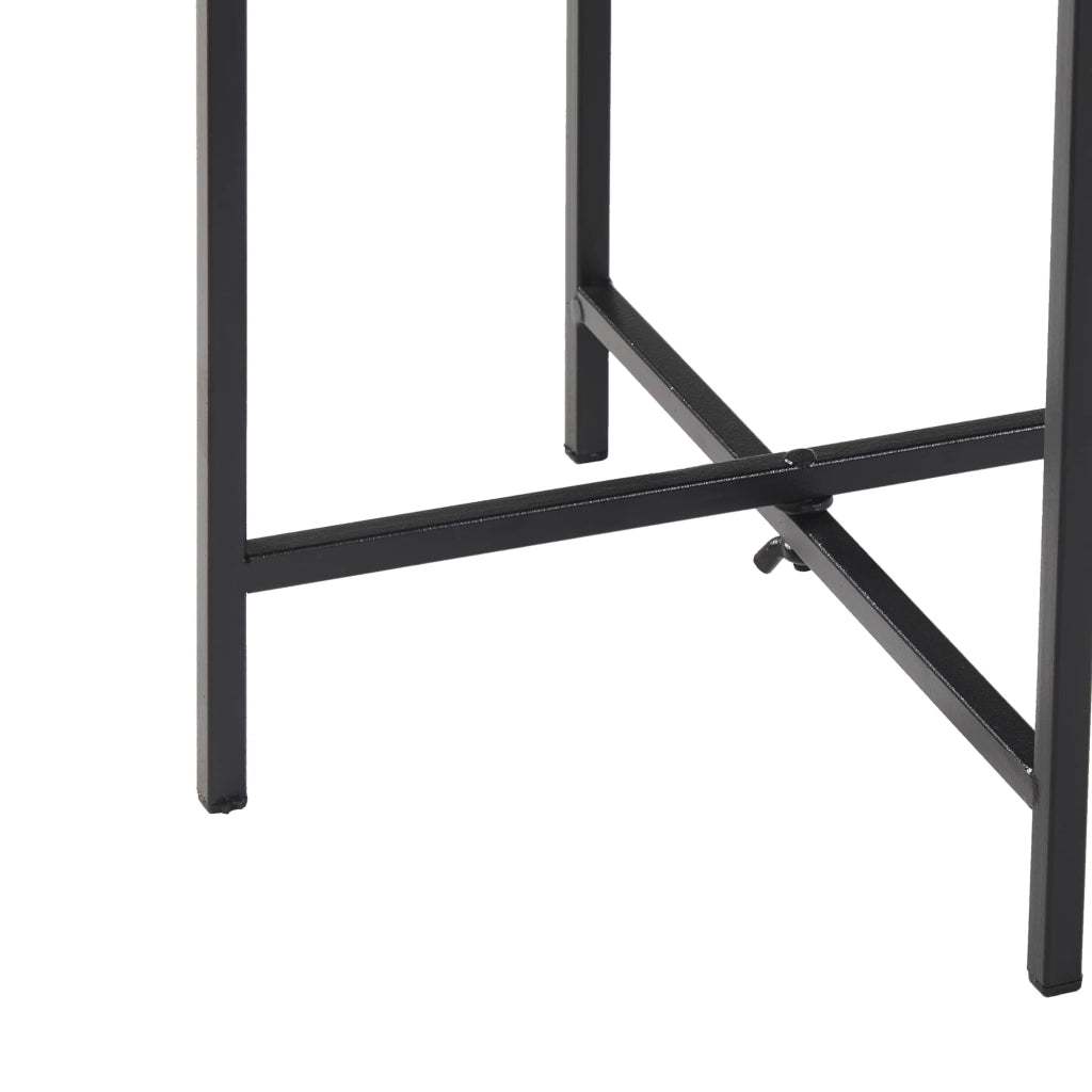 Set di 3 portavasi in metallo nero di varie dimensioni 03_0010629