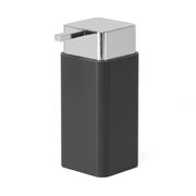 Dispenser sapone grigio e cromo in plastica Star