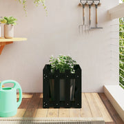 Fioriera Giardino a Recinzione Nera 40x40x40 cm Massello Pinocod mxl 83633