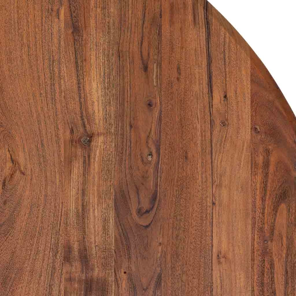 Tavolo da pranzo in legno marrone 130x130x75h cm