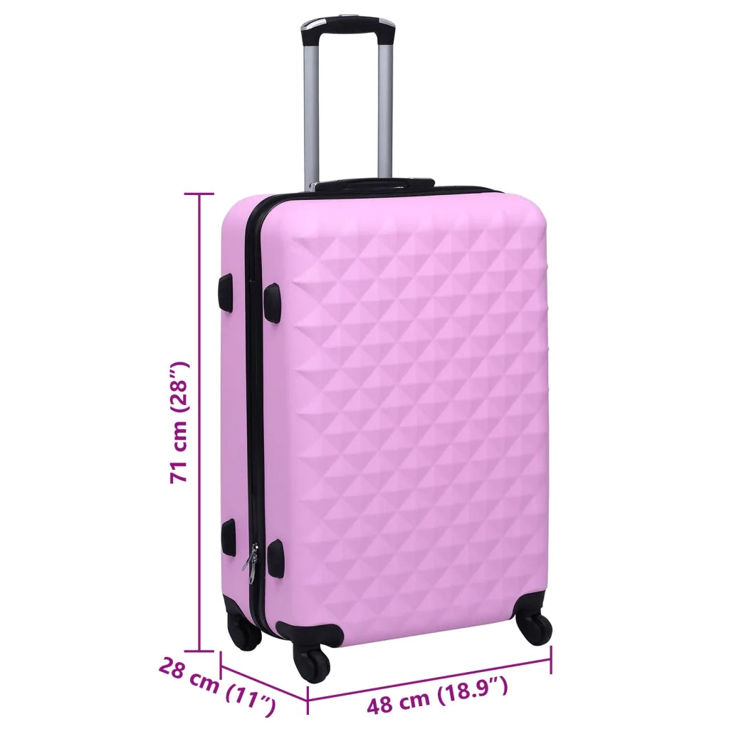 Trolley a Custodia Rigida Rosa ABS CFW5562012
