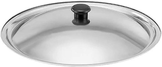 Tappo in Acciaio Inossidabile Universale 30 cm - Coperchio per Padella con Maniglia di Raffreddamento.