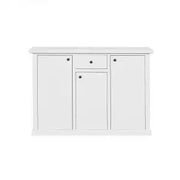 Credenza madia buffet in legno Shabby chic bianca mod modena 3 porte e 1 cassetto